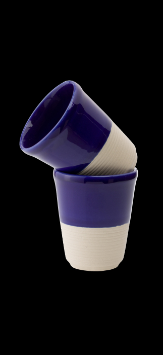 Pahar Arhitect Cobalt - Pahar ceramica glazurata manual [4]