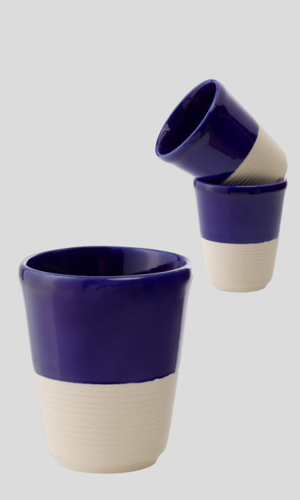 Pahar Arhitect Cobalt - Pahar ceramica glazurata manual [7]
