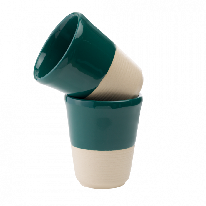 Pahar Arhitect Verde - Pahar ceramica glazurata manual [2]