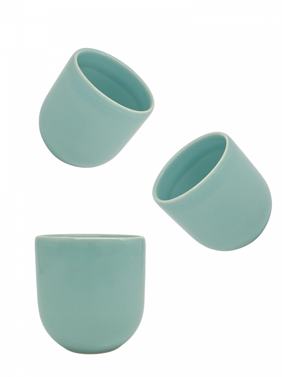 PAHAR CAFEA ALBASTRU DESCHIS (PANTONE Baby Blue , 250ML) GRESIE GLAZURATÃ MANUAL [4]