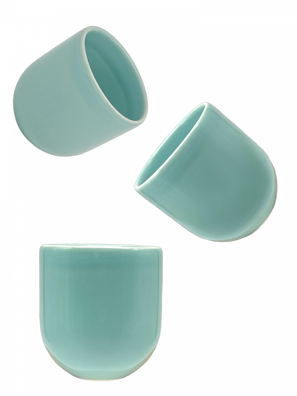 PAHAR CAFEA ALBASTRU DESCHIS (PANTONE Baby Blue , 250ML) GRESIE GLAZURATÃ MANUAL [2]