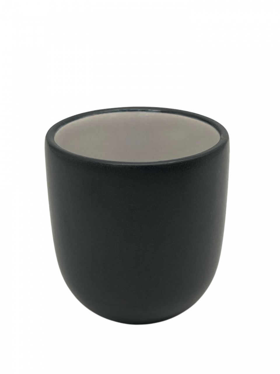 Pahar Cafea Novum Black Beauty 150ml (espresso lung cu lapte)  Negru + Gri-Crem [3]