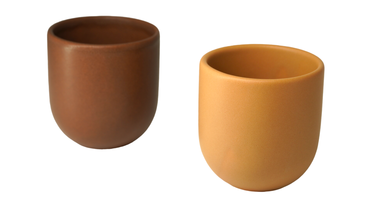 Pahar Cafea Novum (Ocru Galben Pal, 250ml) Gresie Glazuratã Manual [4]