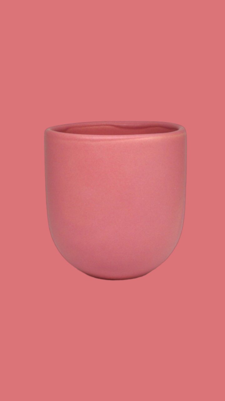 Pahar Cafea Novum Roz (Pantone Coral Pink , 250ml) Gresie Glazuratã Manual [3]