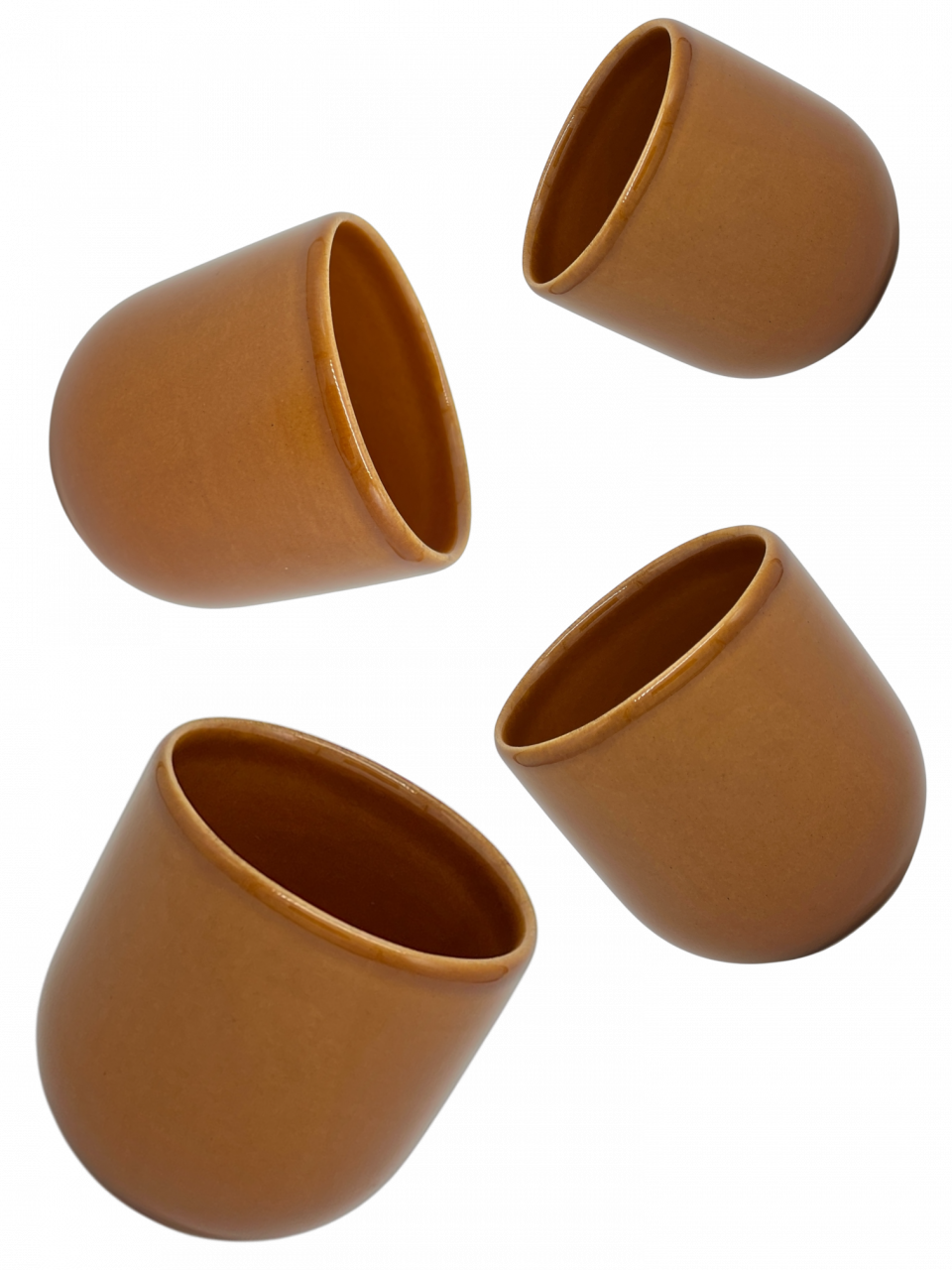 Pahar Cafea Novum Maro Teracotă  (Pantone Brown Leather, 250ml) Gresie Glazuratã Manual [2]