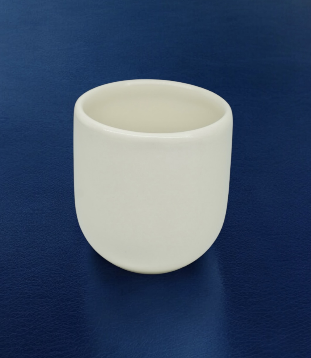 Pahar Cafea NOVUM White Jasmine 250 ml Ceramică Premium Alb Vanilie Lucios [3]