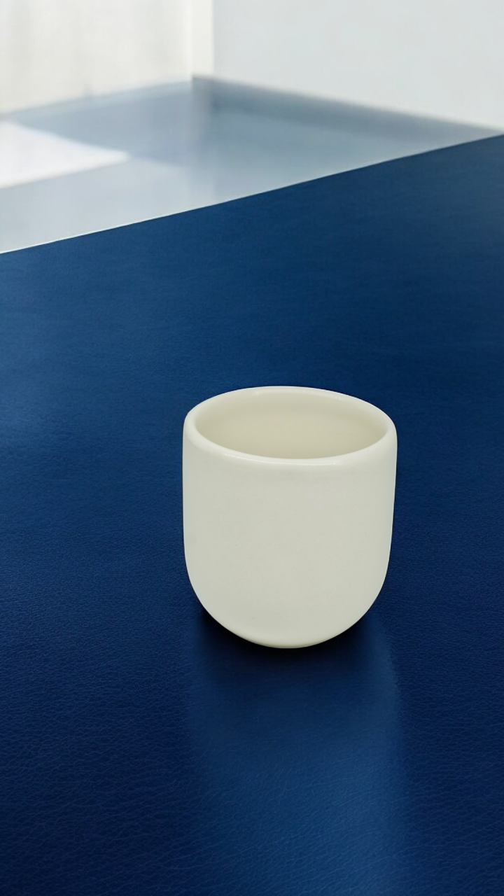 Pahar Cafea NOVUM White Jasmine 250 ml Ceramică Premium Alb Vanilie Lucios [6]