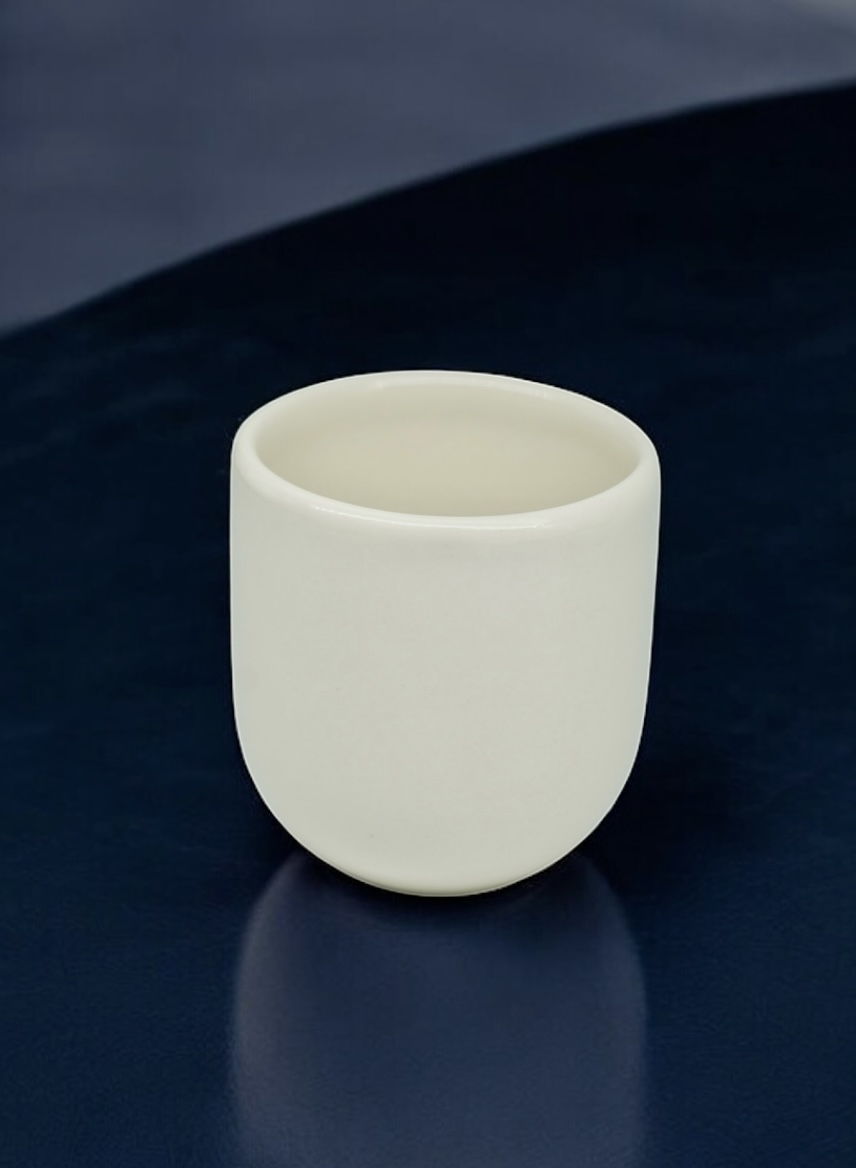 Pahar Cafea NOVUM White Jasmine 250 ml Ceramică Premium Alb Vanilie Lucios [7]