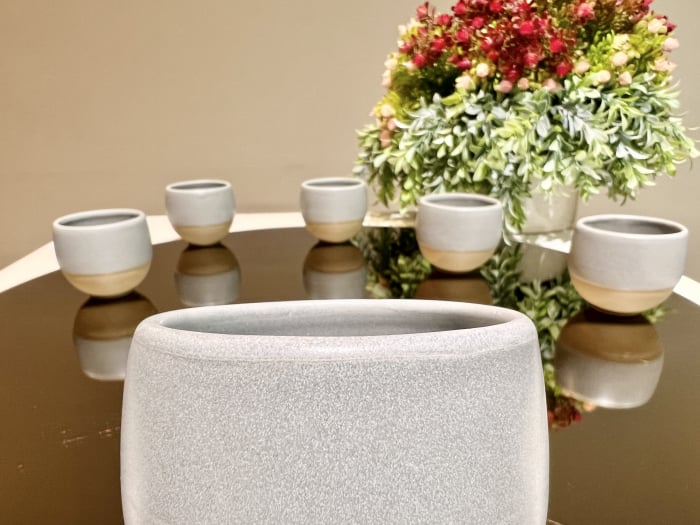 Pahar Ceramica Heritage Gri (Glazurat Manual) 300ml [3]