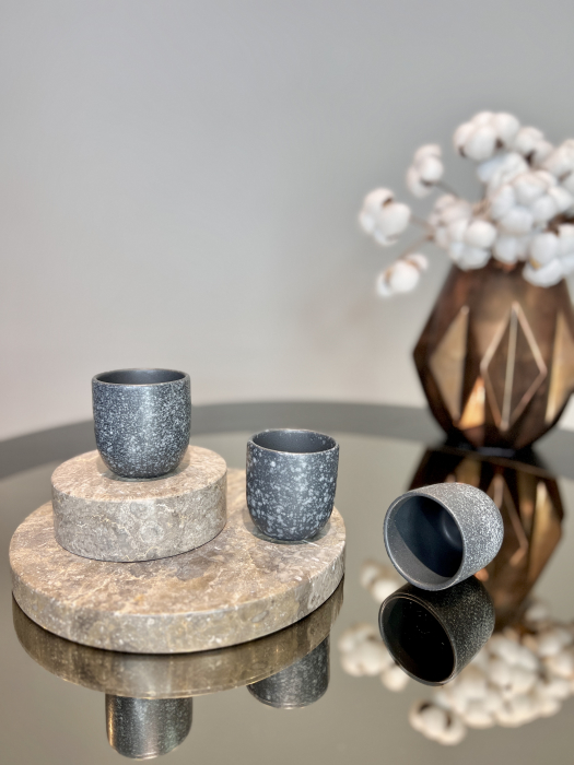 Pahar Ceramica Senso Novum (Granit-Negru, Mat, 150ml) Gresie Glazuratã Manual [5]