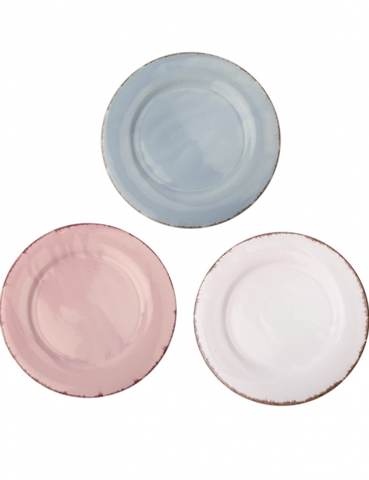 Set 6 Farfurii Glaze Alb-Lapte 22cm [8]
