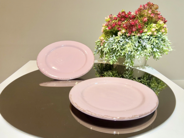 Platou Glaze Roz-Pal 30cm (glazura scurgere, lac ceramic protector) [4]