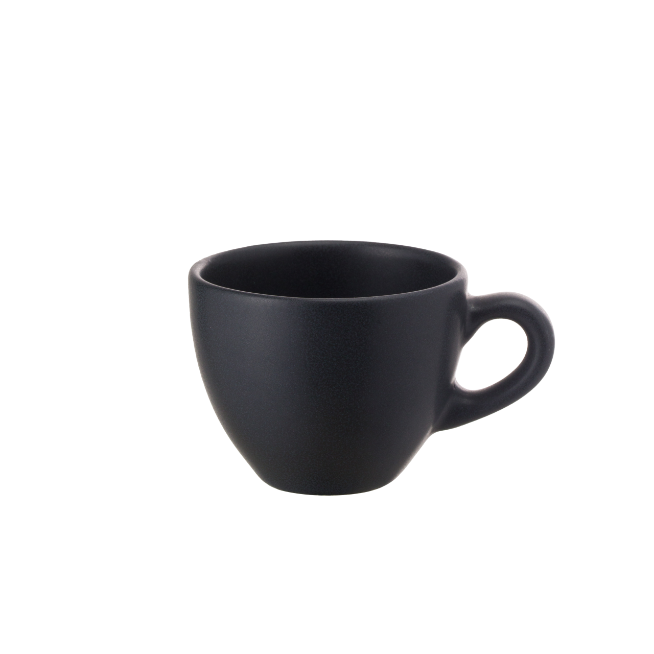 Set 200 Cesti + 200 Farfurii Cafea Vulcano (100 Cescã Espresso 70ml, 100 Ceașcă Cappuccino 200ml, 200 Farfurii ) Negru Mat Carbon [10]