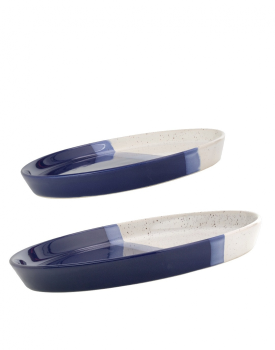 Set 2 Farfurii Artizan Albastru Arhitect ( 1 Farfurie 25 cm 1 Farfurie 20 cm ) [5]