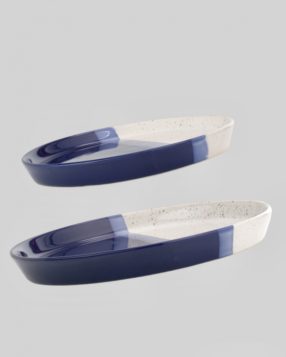 Set 2 Farfurii Artizan Albastru Arhitect ( 1 Farfurie 25 cm 1 Farfurie 20 cm ) [9]