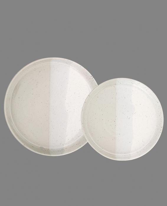 Set 2 Farfurii Artizan GRI Arhitect ( 1 Farfurie 25 cm 1 Farfurie 20 cm ) [4]