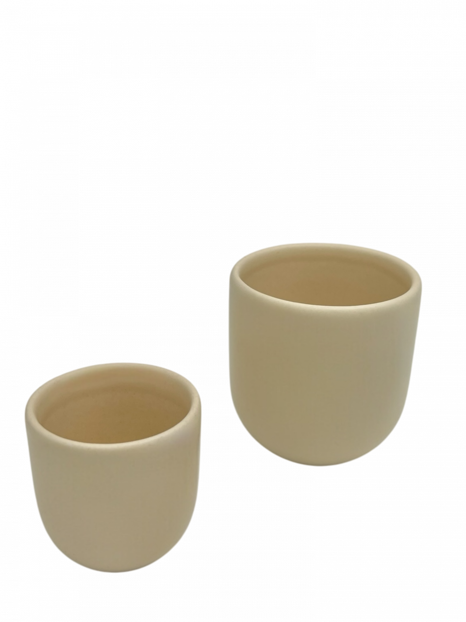 Set 2 Pahare Cafea Novum Margo Vanilie (1 pahar 80ml, 1 pahar 250ml) [10]