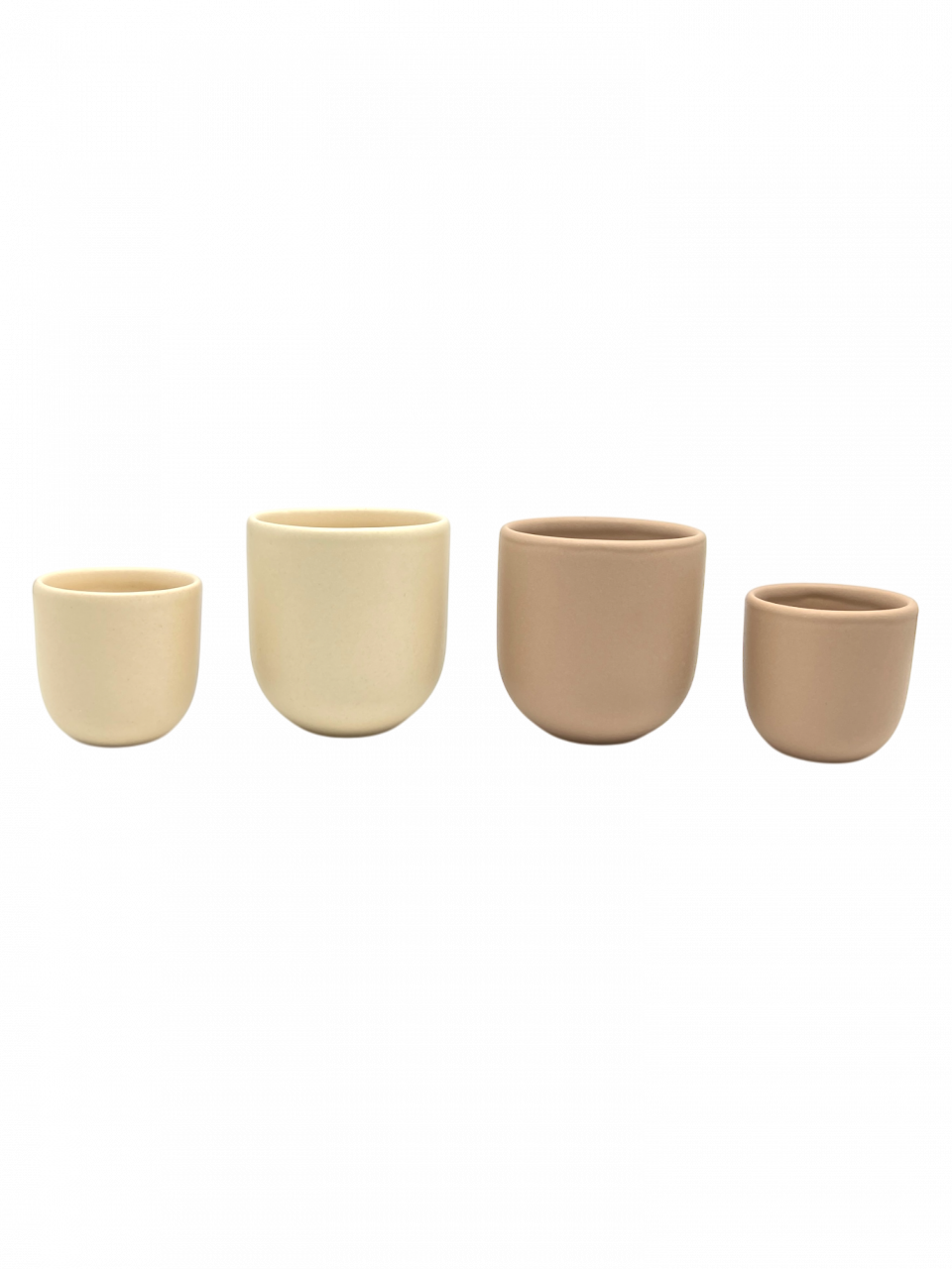 Set 4 Pahare Cafea Novum Margo Vanilie (2 pahare 80ml, 2 pahare 250ml) [5]