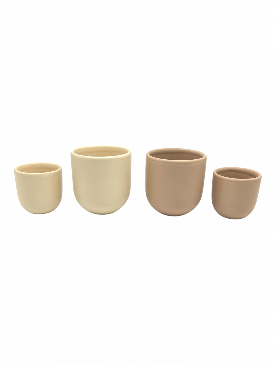 Set 4 Pahare Cafea Novum Margo Vanilie (2 pahare 80ml, 2 pahare 250ml) [7]