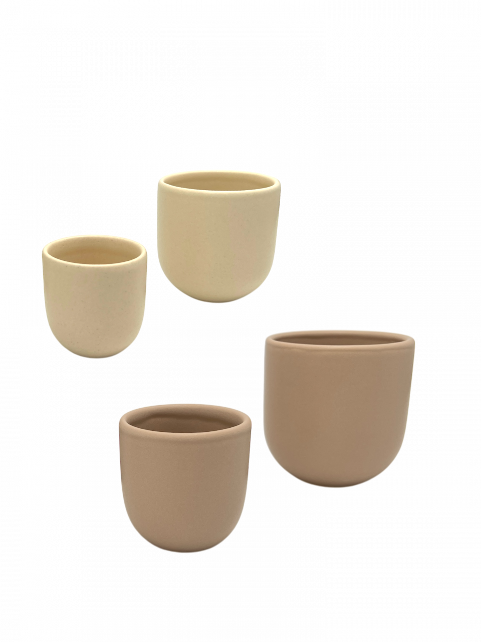 Set 4 Pahare Cafea Novum Margo Vanilie (2 pahare 80ml, 2 pahare 250ml) [2]