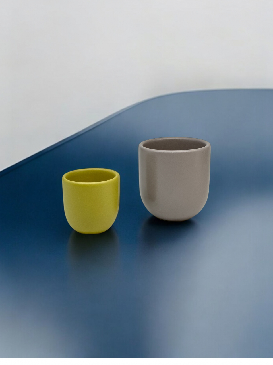 Set Cești Pahare Cafea NOVUM Springtime Gri Galben Verde [7]