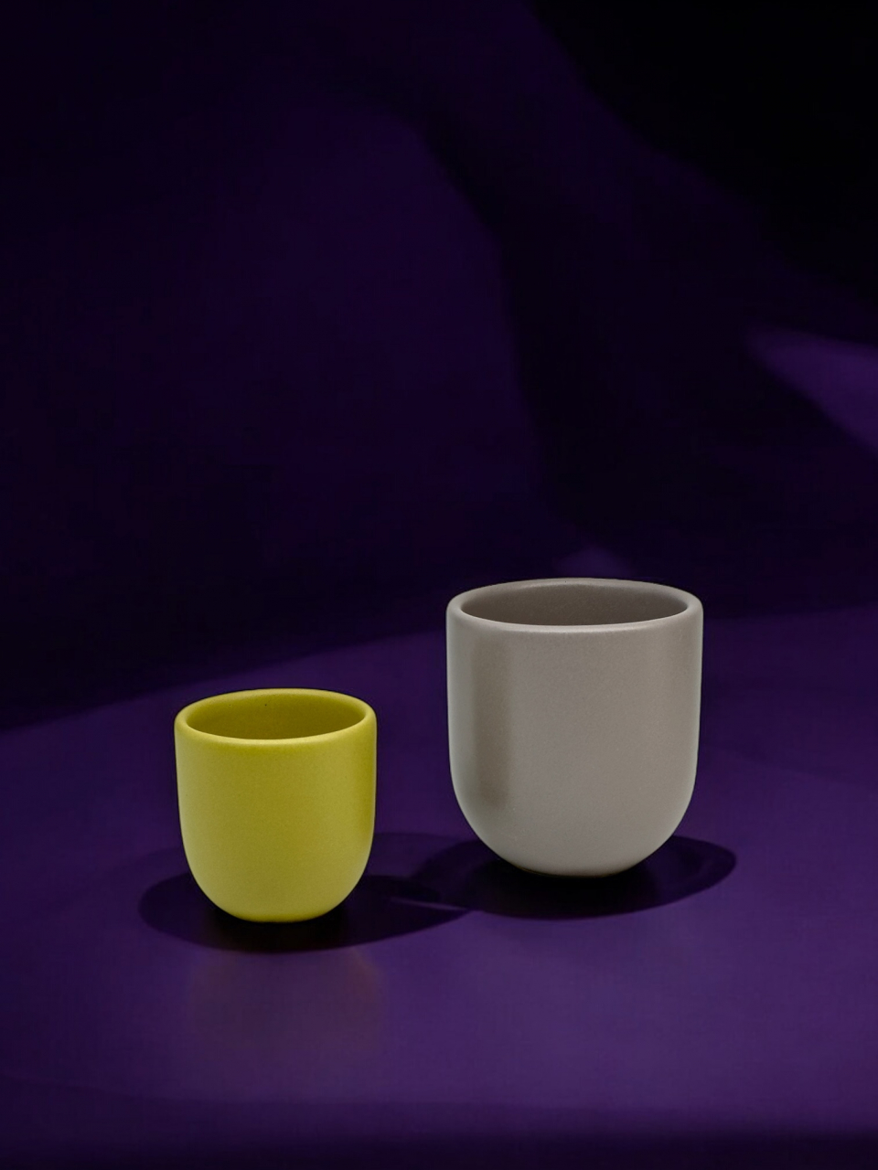 Set Cești Pahare Cafea NOVUM Springtime Gri Galben Verde [2]