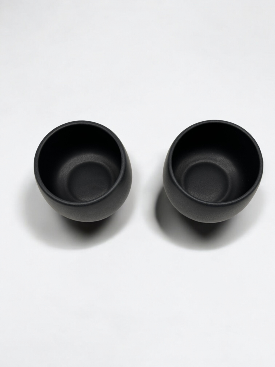 Set 2 Pahare Cafea NOVUM Vulcano Cappucino (Negru Carbon Mat 330ml) Flat White, Latte, Cappucino [6]