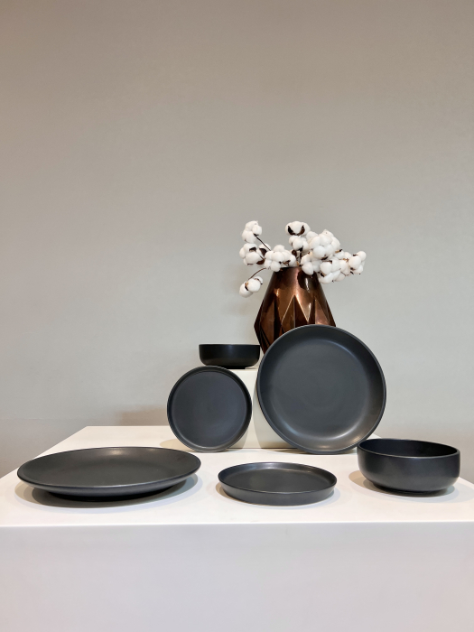 Set 2 Piese Vulcano DUO Lucios (Platou 29cm+Farfurie Lucioasa 20cm) [4]