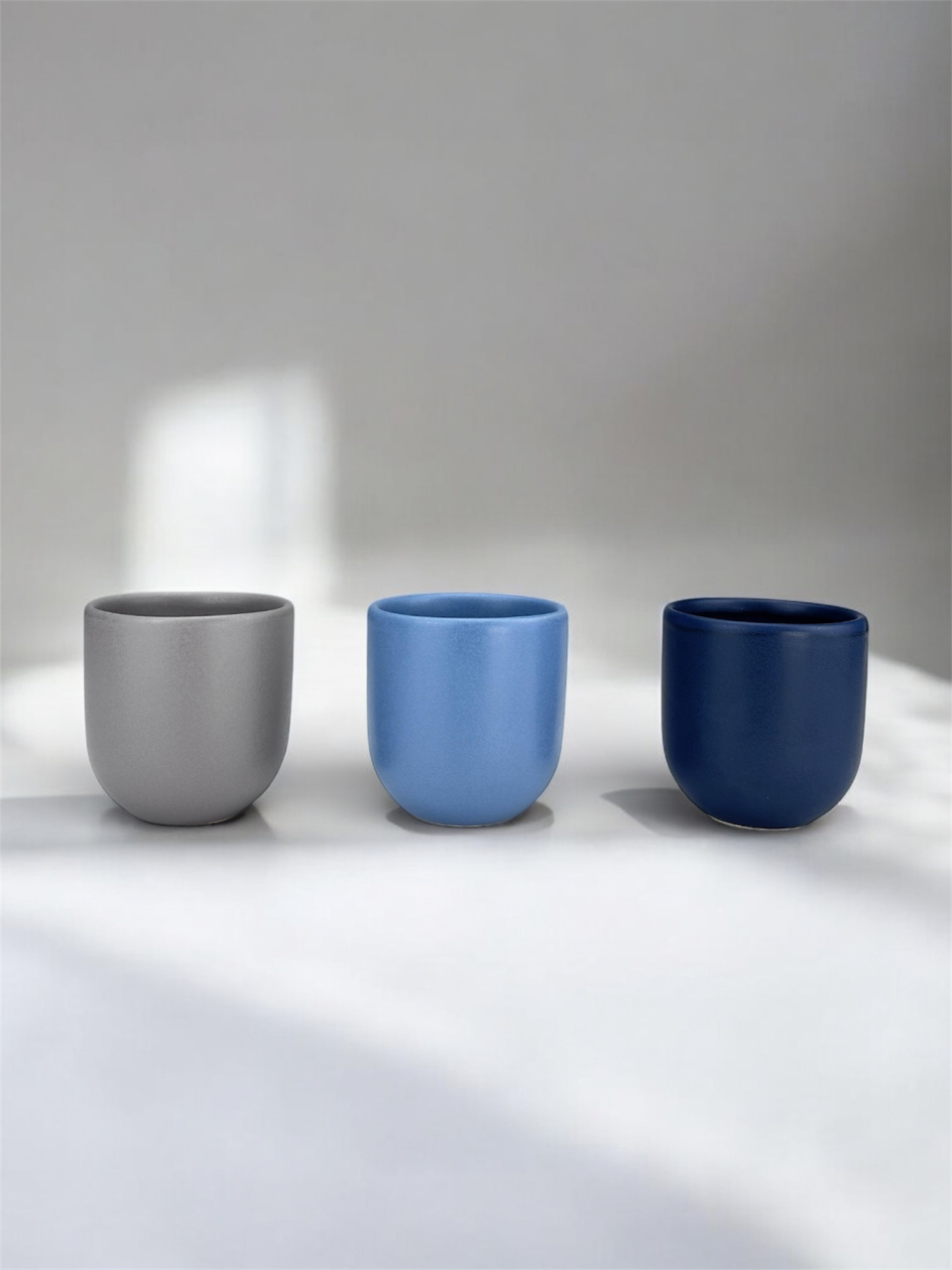 Set 3 cești cafea Pahare Novum Trio Nordic, glazură mată, 250ml [2]