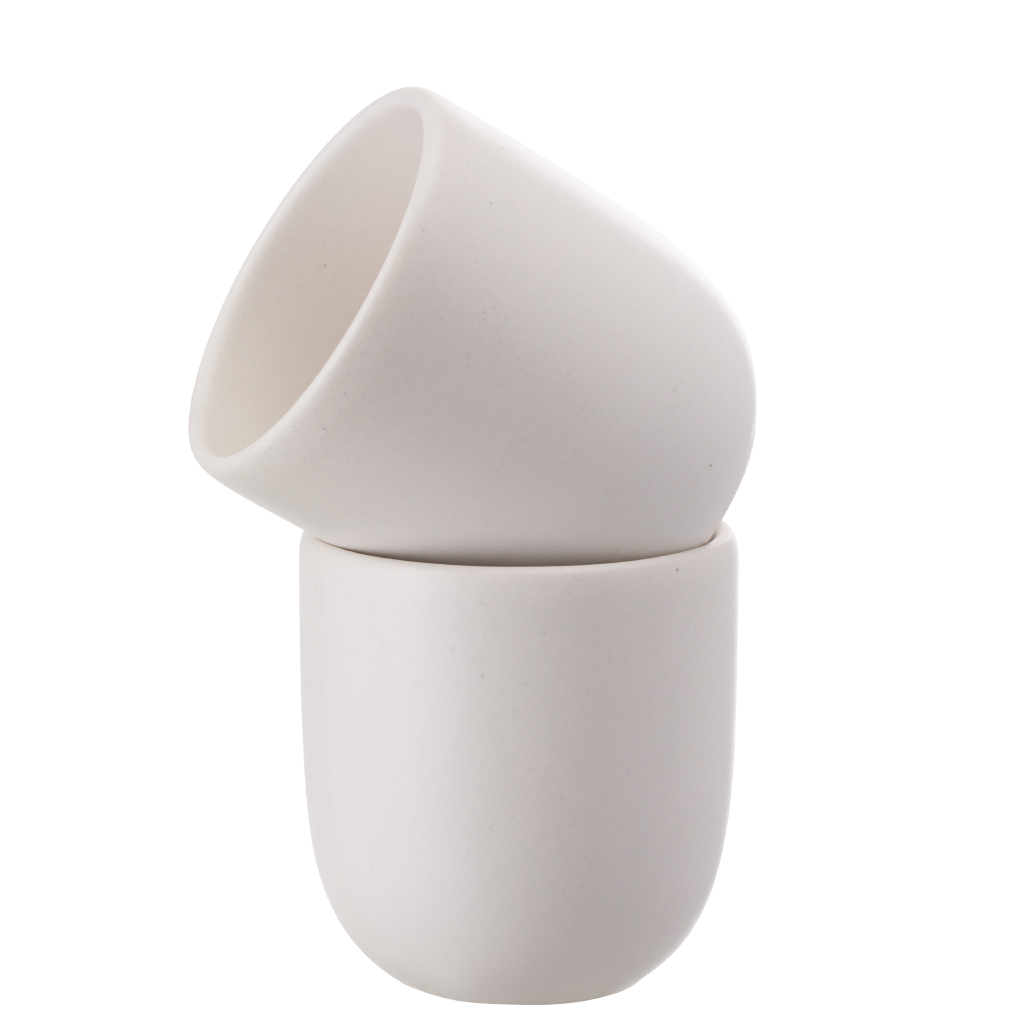 Set 3 Pahare Cafea NOVUM  Alb Mat (1 pahar 250ml, 1 pahar 150ml, 1 pahar 75ml) [2]
