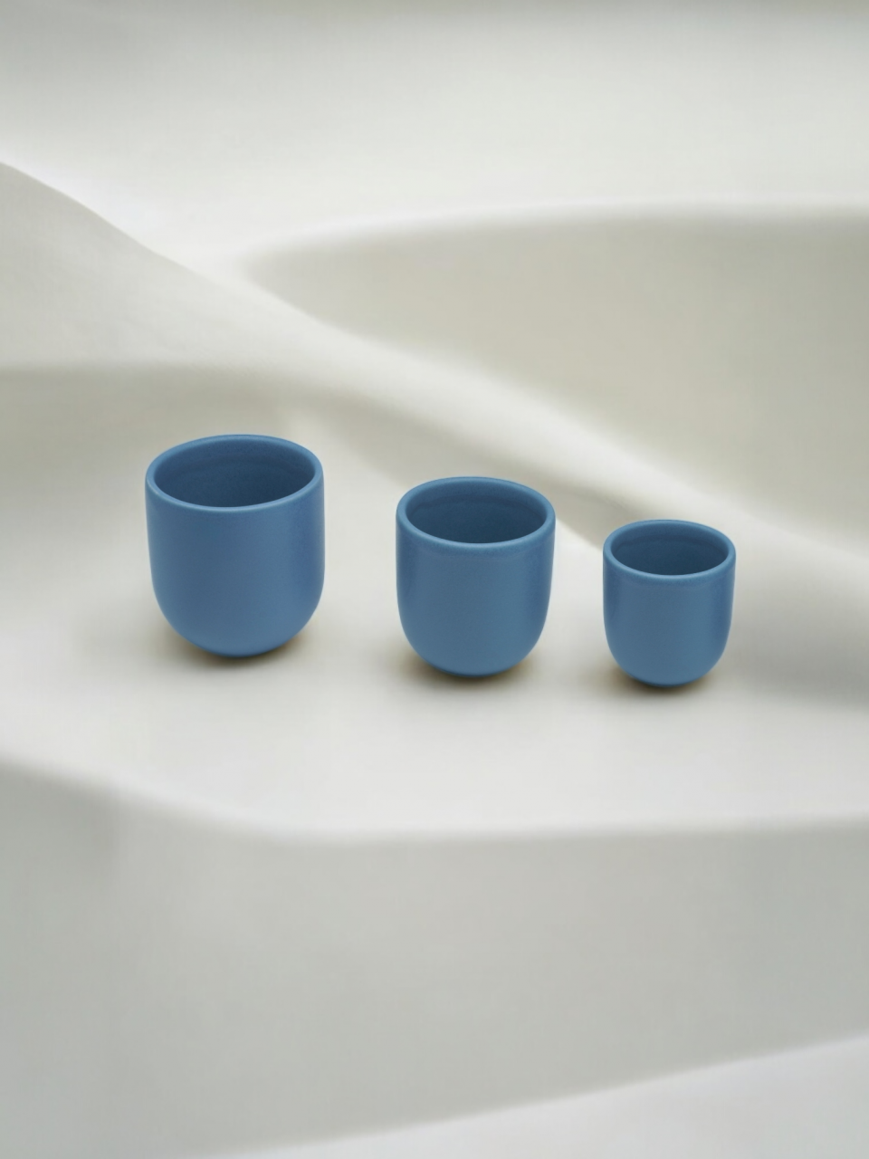 Set Pahare Cafea NOVUM Velaris Blue Moon – 3 Dimensiuni – Ceramică Mată Albastru Deschis [2]
