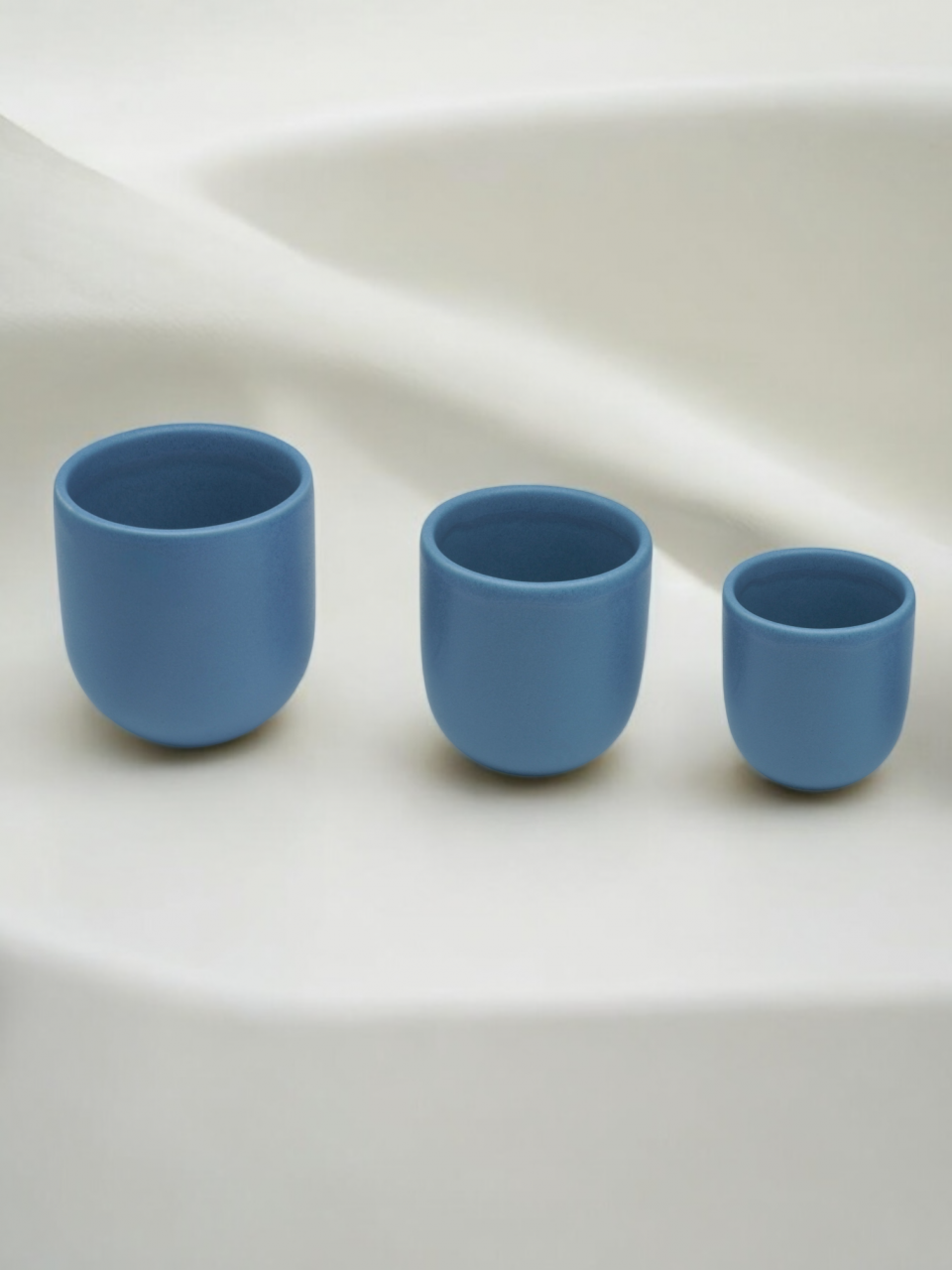 Set Pahare Cafea NOVUM Velaris Blue Moon – 3 Dimensiuni – Ceramică Mată Albastru Deschis [8]