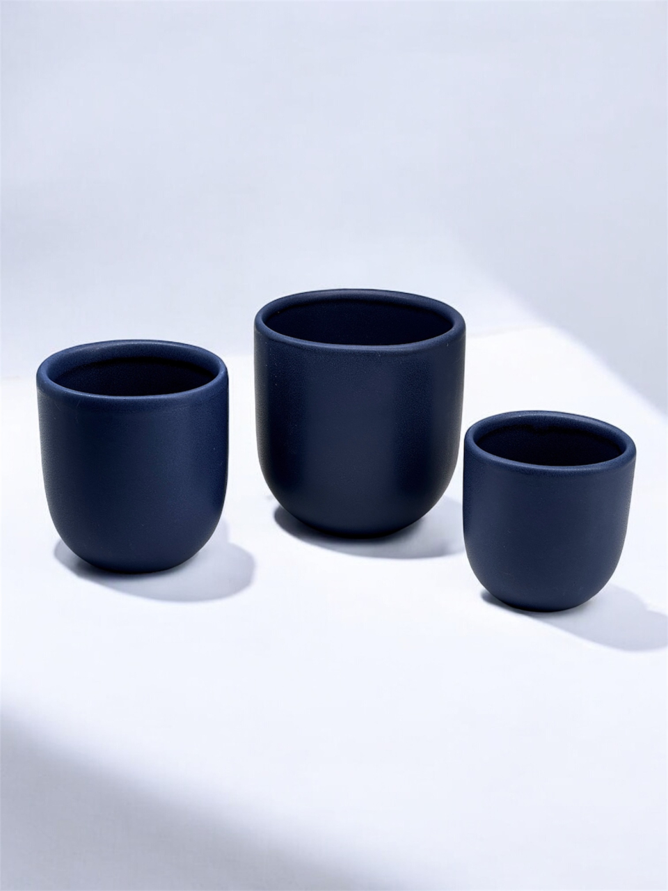 Set 3 Pahare Cafea NOVUM Velaris Negru Cerneala Indigo Ceramică Negru Indigo [3]