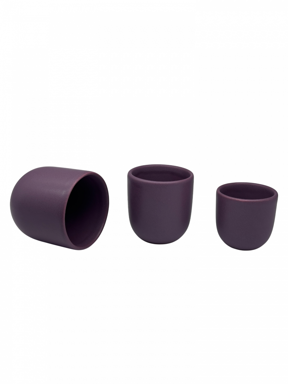 Set 3 Pahare Cafea NOVUM Velaris Purple Dynastia – Ceramică Mov Regal Mat [8]