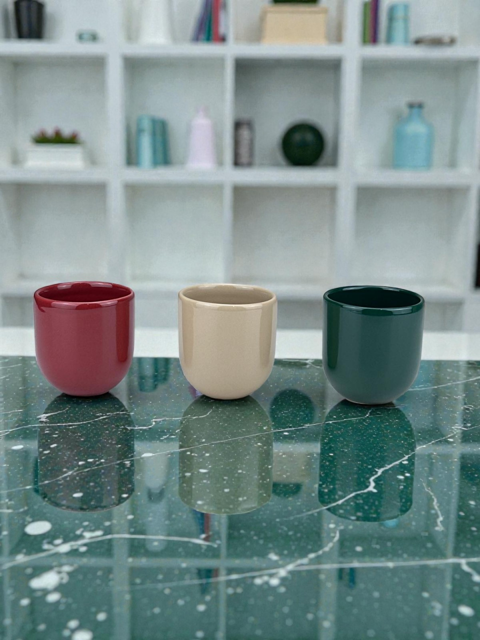 Set 3 Pahare Craciun, Novum, 250ml, Gresie Ceramică Glazurată Manual [2]