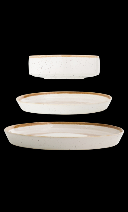 Set 3 Piese Sand Dune ( Farfurie 25 cm, Farfurie 20 cm, Bol 15 cm 400 ml ) [10]