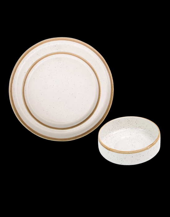 Set 3 Piese Sand Dune ( Farfurie 25 cm, Farfurie 20 cm, Bol 15 cm 400 ml ) [11]
