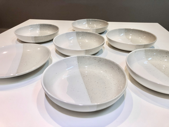 Set 3 Piese Artizan (Gri) (Farfurie  Mare, Farfurie Micã & Bol) [9]