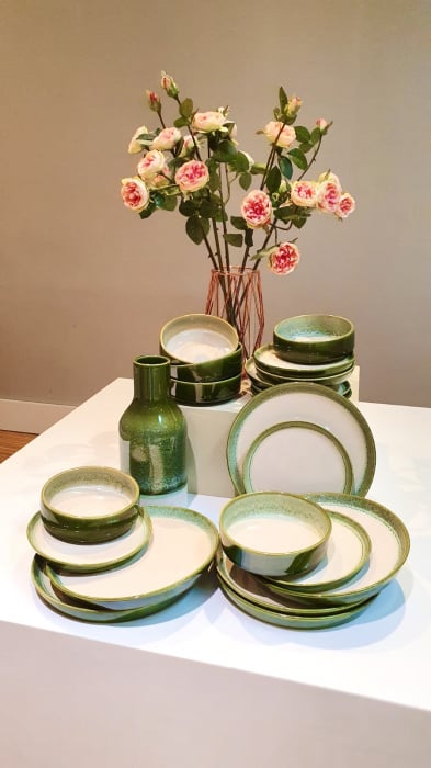 Set 18 Piese Ceramica Premium Infinity Green -  glazurare manuala [2]