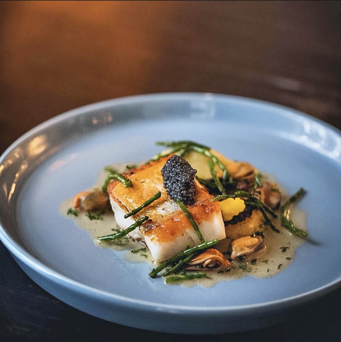 Set 72 Piese Nebula: Farfurii Mari 25 cm, Farfurii Mici 20 cm & boluri 400 ml (90% Gri si 10% Albastru) [2]