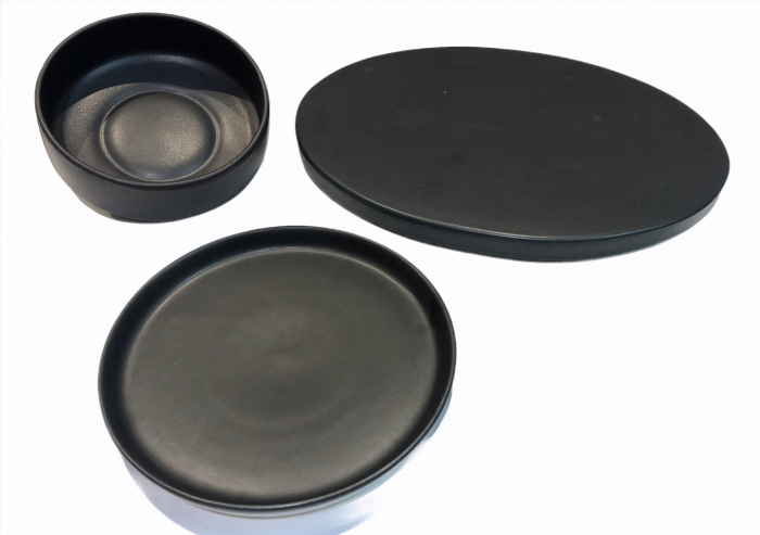 Set 3 Piese Sushi Vulcano (Platou, Farfurie, Bol) [4]