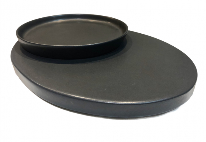 Set 3 Piese Sushi Vulcano (Platou, Farfurie, Bol) [3]