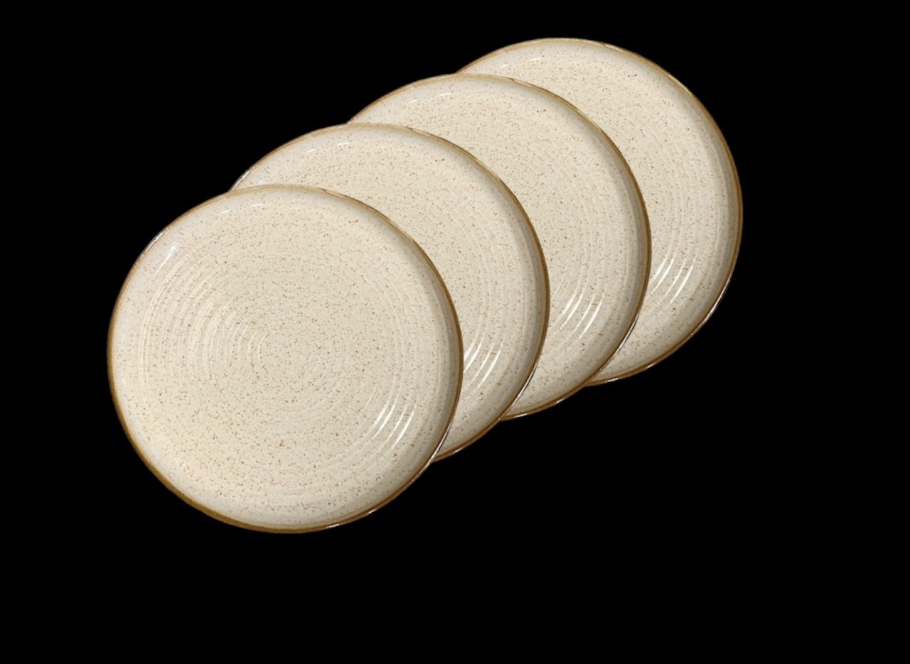 Set 4 Farfurii Desert Nordic Crem 20 cm [7]