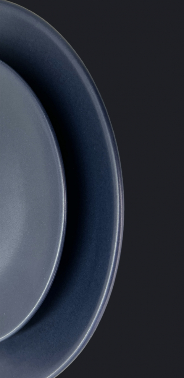 Farfurie Mare 26cm MADE Pantone Indigo Cerneală Mat [2]