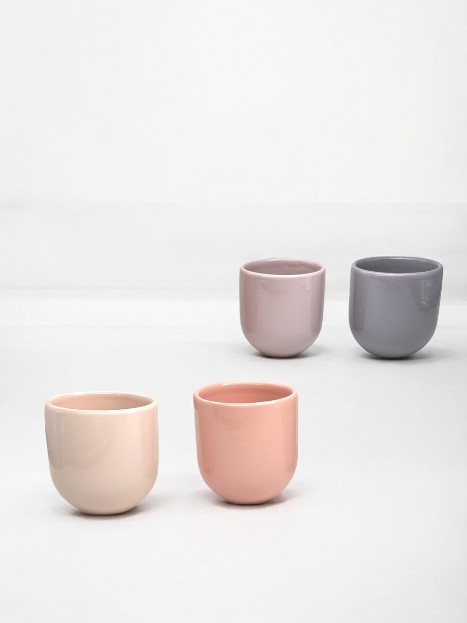 SET 4 PAHARE CAFEA CERAMICÃ NOVUM SPRINGTIME PASTEL 250ML [3]
