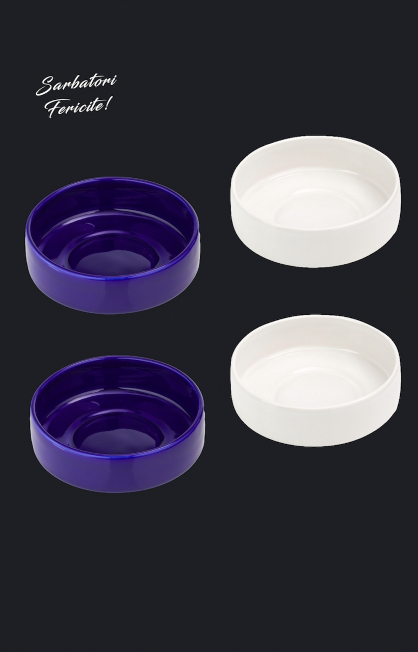 Set Cadou 4 Boluri Japan (2 Boluri Alb Casablanca 400ml + 2 Boluri Arhitect Cobalt 400ml) [5]