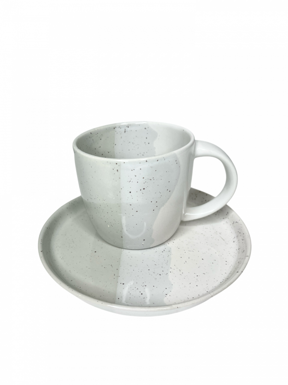 Set Cafea Canã și Farfurie Artizan Gri (1 canã 450ml, 1 farfurie 20cm) [2]
