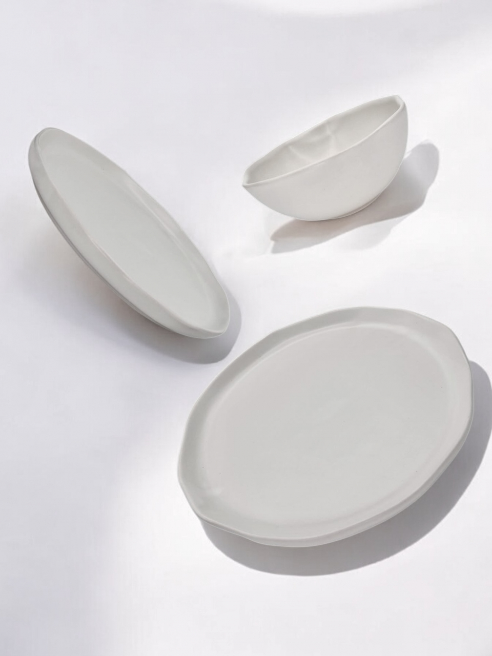Set Farfurii 18 piese NOVUM Milk Foam (6 farfurii 26cm, 6 farfurii 21cm, 6 boluri 500ml, glazurat manual) LIVRARE FEBRUARIE 2025 [3]