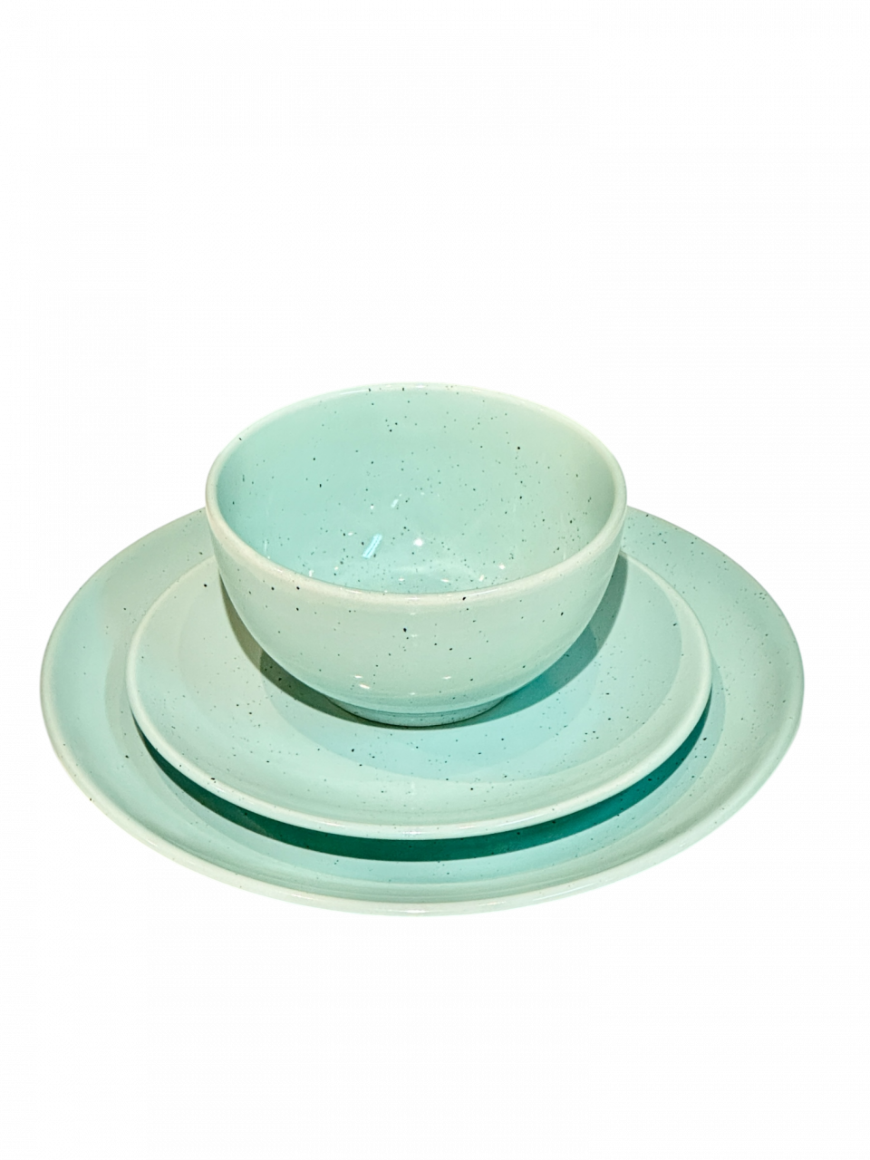 Set Farfurii 3 piese Mineral Aquamarine ( 1 Farfurie 26cm, 1 Farfurie 20cm, 1 Bol 480ml) [6]