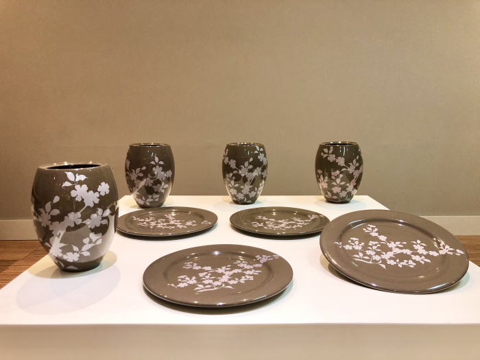 12 Seturi de Set Vazã + Platou Flora (Maro Olive) - Copie [4]